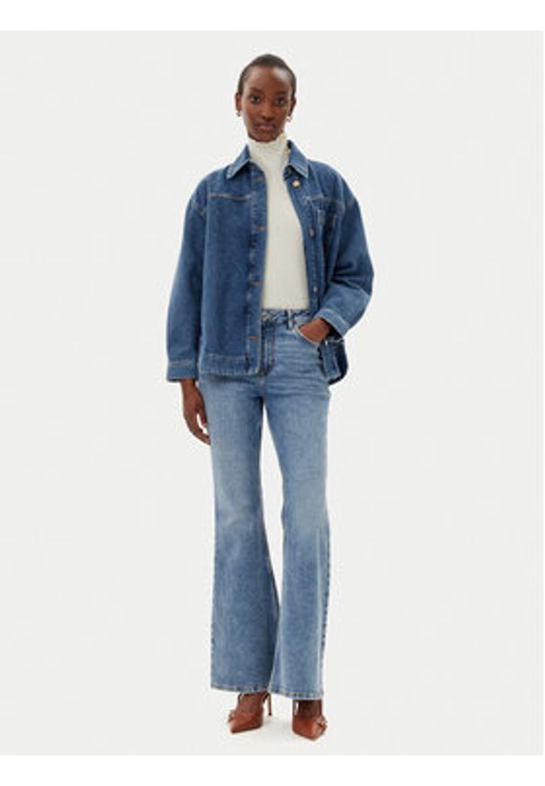 Marella Koszula jeansowa Artista 2515111181 Niebieski Regular Fit. Kolor: niebieski. Materiał: bawełna