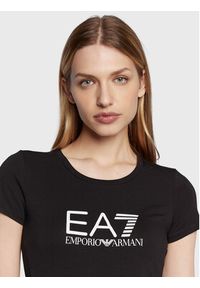 EA7 Emporio Armani T-Shirt 8NTT66 TJFKZ 1200 Czarny Slim Fit. Kolor: czarny. Materiał: bawełna #5