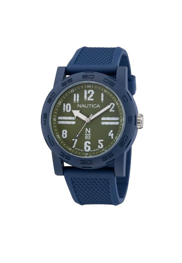 Nautica Zegarek NAPATS305 Niebieski. Kolor: niebieski. Materiał: syntetyk
