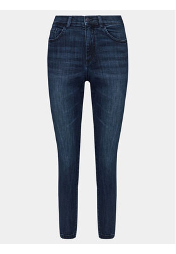 Sisley Jeansy 44PMLE01K Granatowy Skinny Fit. Kolor: niebieski