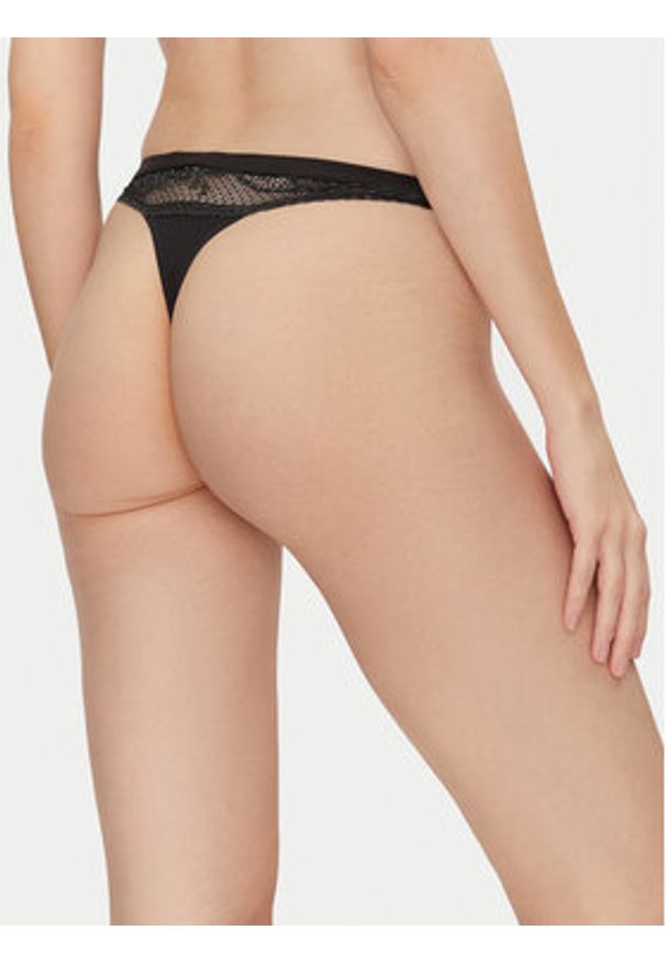 TOMMY HILFIGER - Tommy Hilfiger Stringi UW0UW02473 Czarny. Kolor: czarny. Materiał: syntetyk