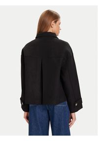 Morgan Płaszcz wełniany 252-GSTAM Czarny Regular Fit. Kolor: czarny. Materiał: wełna, syntetyk #4