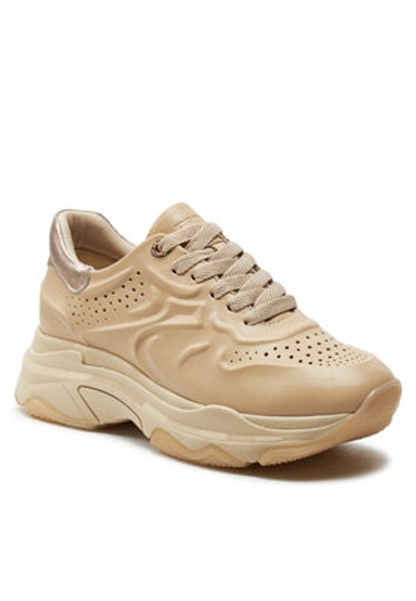 Bronx Sneakersy Baisley 66511-AM3742 Beżowy. Kolor: beżowy. Materiał: skóra