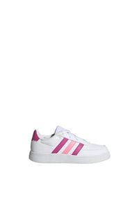 Adidas - Breaknet Lifestyle Court Lace Shoes. Okazja: na co dzień. Kolor: różowy, biały, wielokolorowy. Materiał: materiał. Sport: tenis