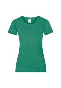FRUIT OF THE LOOM - Koszulka Damska Valueweight. Kolor: zielony