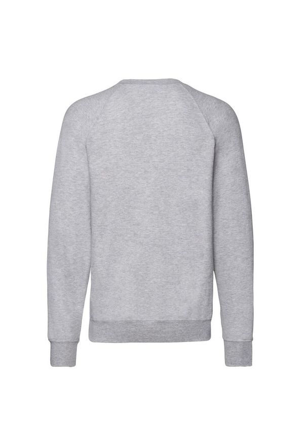 FRUIT OF THE LOOM - Lekka Raglanowa Bluza Unisex Dla Dorosłych. Kolor: szary. Długość rękawa: raglanowy rękaw