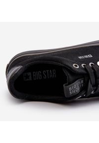Big-Star - Męskie Niskie Trampki Big Star NN174005 Czarne. Kolor: czarny. Materiał: materiał, guma. Styl: klasyczny #10