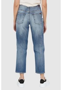 7 FOR ALL MANKIND Jasnoniebieskie jeansy damskie z przetarciem THE MODERN STRAIGHT, Rozmiar 27. Kolor: niebieski #4