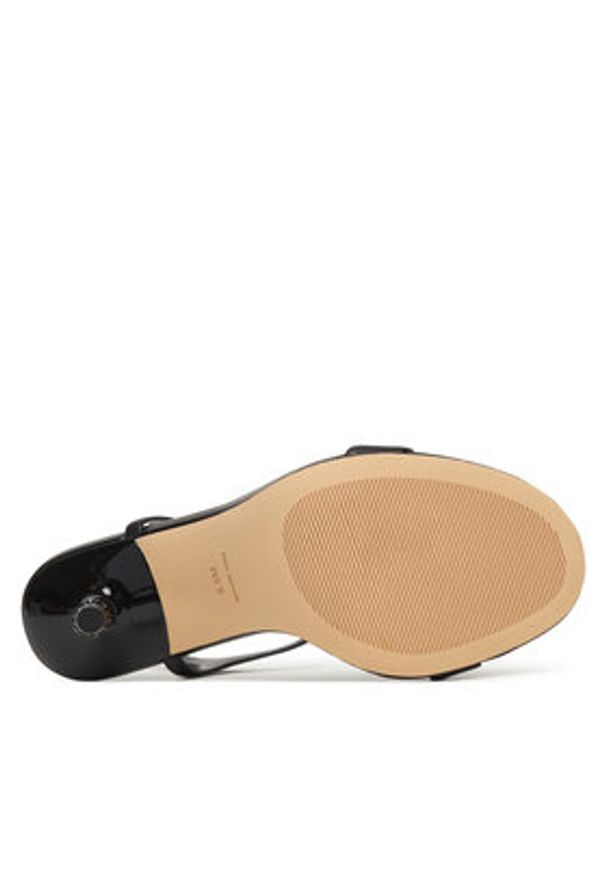 MICHAEL Michael Kors Sandały Ivy High 40S6IVHS2L Czarny. Kolor: czarny. Materiał: skóra