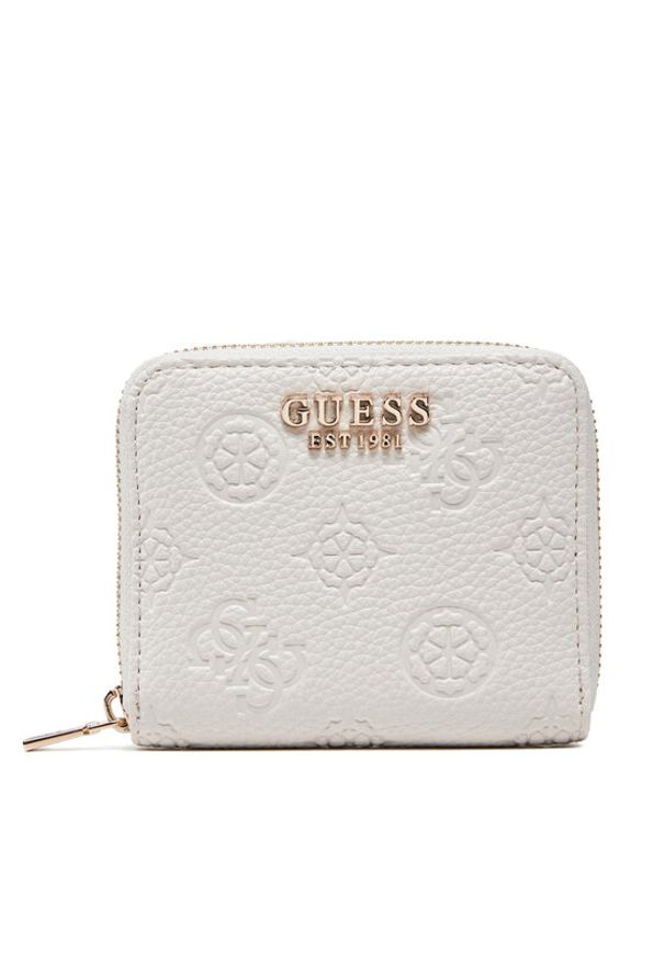 Guess Mały Portfel Damski SWPG93 49137 Biały. Kolor: biały. Materiał: skóra