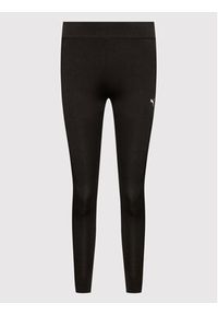 Puma Legginsy Essentials 586835 Czarny Slim Fit. Kolor: czarny. Materiał: bawełna