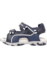Geox - Sandały GEOX B SANDAL FLAFFEE BOY Niebieski. Kolor: niebieski. Materiał: tkanina, skóra. Sezon: lato