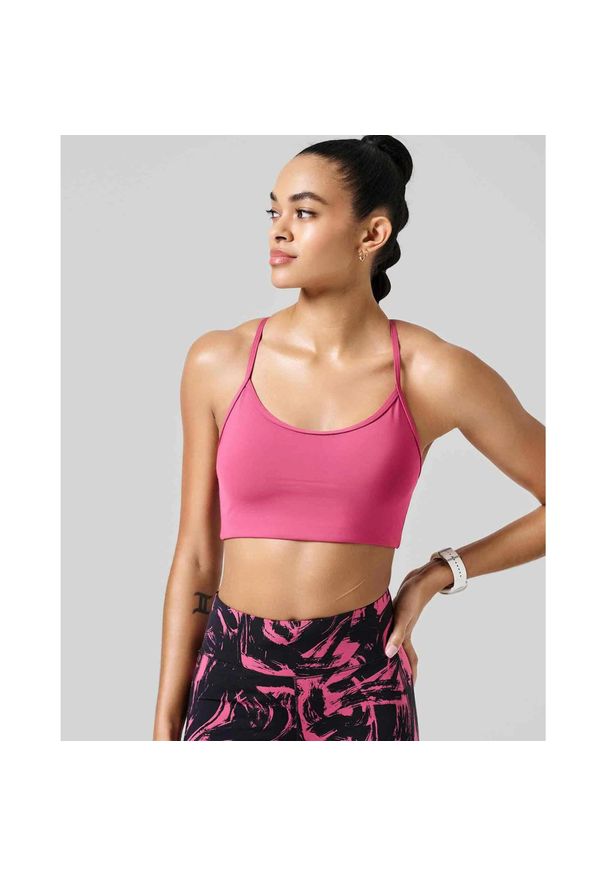 CASALL - Stanik Casall Sleek Strappy Sports Bra. Kolor: różowy. Sport: joga i pilates