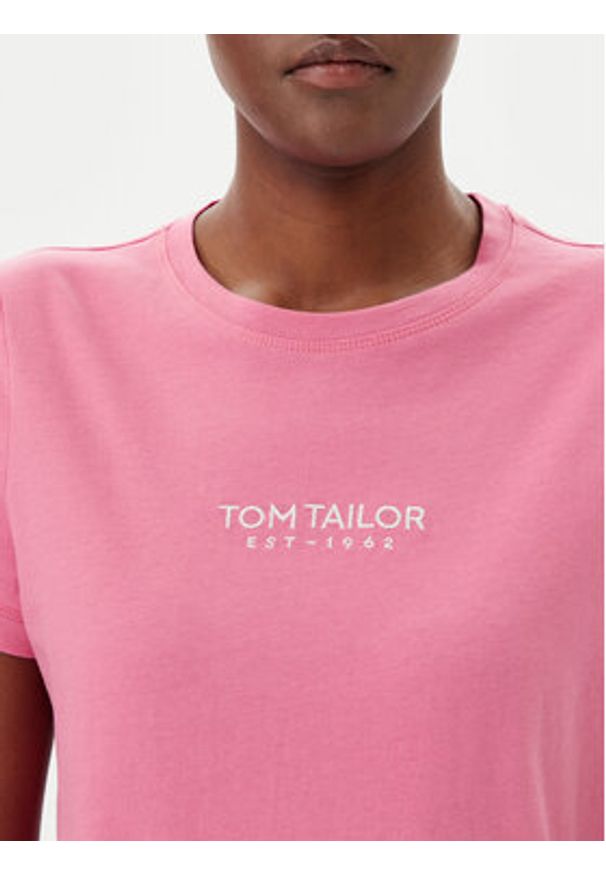 Tom Tailor T-Shirt 1045543 Różowy Regular Fit. Kolor: różowy. Materiał: bawełna