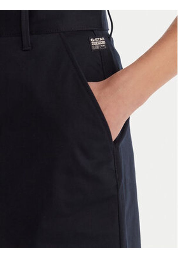 G-Star RAW - G-Star Raw Spódnica mini D29095-5126 Granatowy Regular Fit. Kolor: niebieski. Materiał: bawełna