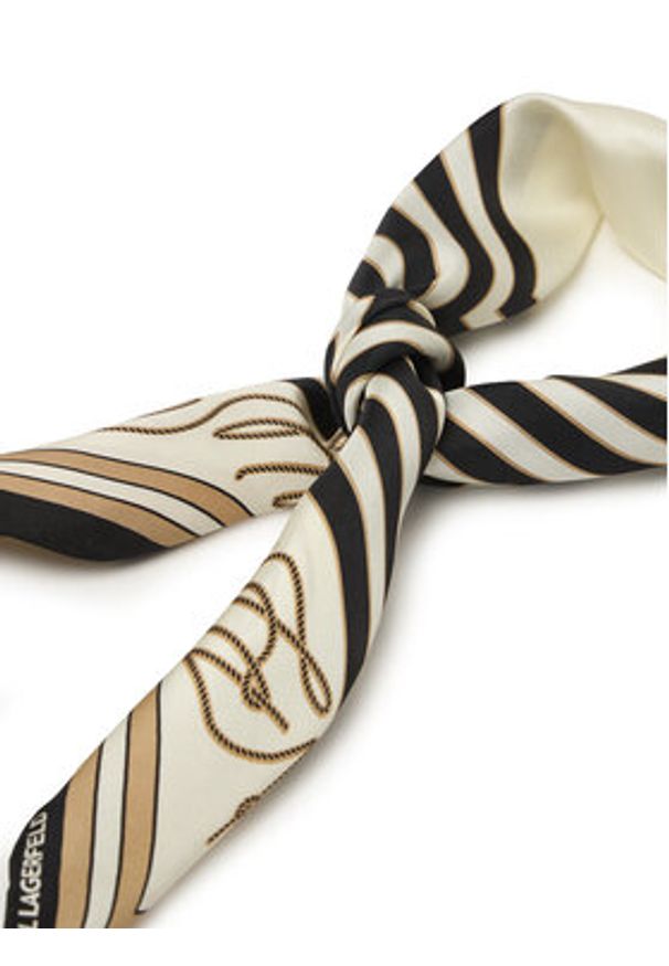 Karl Lagerfeld - KARL LAGERFELD Apaszka B2W33047 Beżowy jasny. Kolor: beżowy. Materiał: jedwab