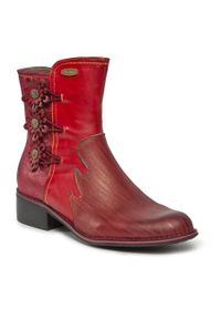 Botki Laura Vita Alice 21 Rouge. Kolor: czerwony. Materiał: skóra #1
