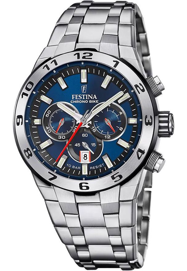 Zegarek Festina Zegarek męski Festina F20670-1 srebrny. Kolor: srebrny