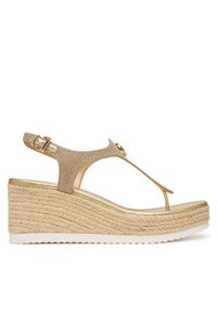 MICHAEL Michael Kors Espadryle Val Thong Wedge 40S6VAMS1D Złoty. Kolor: złoty. Materiał: skóra #1