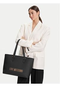 Love Moschino - LOVE MOSCHINO Torebka JC4190PP1NKD0000 Czarny. Kolor: czarny. Materiał: skórzane