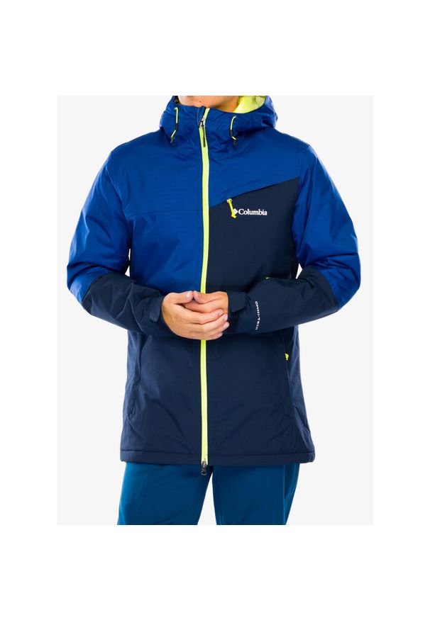 columbia - Kurtka narciarska męska Columbia Iceberg Point II Jacket. Kolor: niebieski. Sezon: zima. Styl: wakacyjny. Sport: narciarstwo