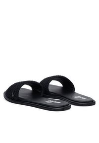 Love Moschino - LOVE MOSCHINO Klapki JA28242G0OJQB000 Czarny. Kolor: czarny. Materiał: materiał #5
