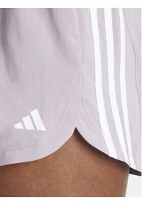 Adidas - adidas Szorty sportowe Pacer Training 3-Stripes IS2170 Fioletowy Regular Fit. Kolor: fioletowy. Materiał: syntetyk #5