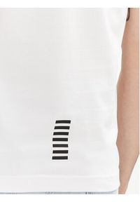EA7 Emporio Armani Polo 8NPF16 PJVUZ 1100 Biały Slim Fit. Typ kołnierza: polo. Kolor: biały. Materiał: bawełna
