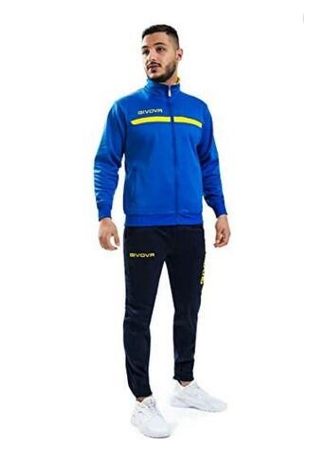 Givova Tuta Full Zip 3xl - Oddychający i trwały. Kolor: wielokolorowy. Materiał: polar. Sport: fitness