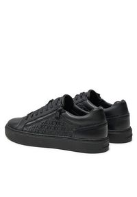 Calvin Klein Sneakersy Low Top Lace Up W/ Zip Mono HM0HM01496 Czarny. Kolor: czarny. Materiał: skóra #3