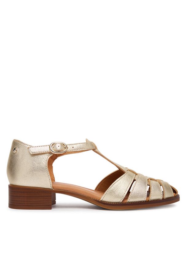 Pikolinos Sandały Valencia W7D-1835Cl Żółty. Kolor: żółty. Materiał: skóra