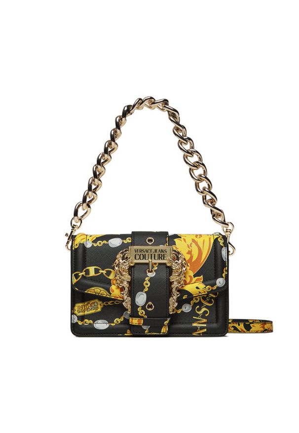 Versace Jeans Couture Torebka 75VA4BFC Czarny. Kolor: czarny. Materiał: skórzane