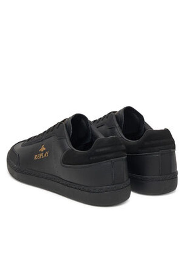 Replay - REPLAY Sneakersy GMSD7 .000.C0005L Czarny. Kolor: czarny. Materiał: skóra