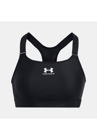 Biustonosz treningowy Under Armour HeatGear Armour High. Kolor: czarny