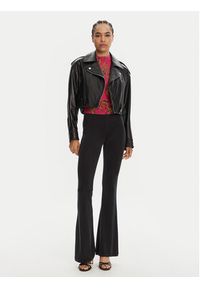 Versace Jeans Couture Spodnie materiałowe 78HAC107 Czarny Slim Fit. Kolor: czarny. Materiał: wiskoza #4