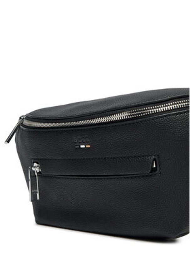 BOSS - Boss Saszetka nerka Ray 50523434 Czarny. Kolor: czarny. Materiał: skóra