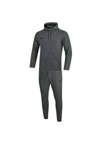 Damska bluza z kapturem Jako Premium Basic. Kolor: szary, brązowy, wielokolorowy. Materiał: dresówka #1