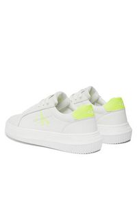 Calvin Klein Jeans Sneakersy Chunky Cupsole Laceup Mon Lth Wn YW0YW00823 Biały. Kolor: biały #3
