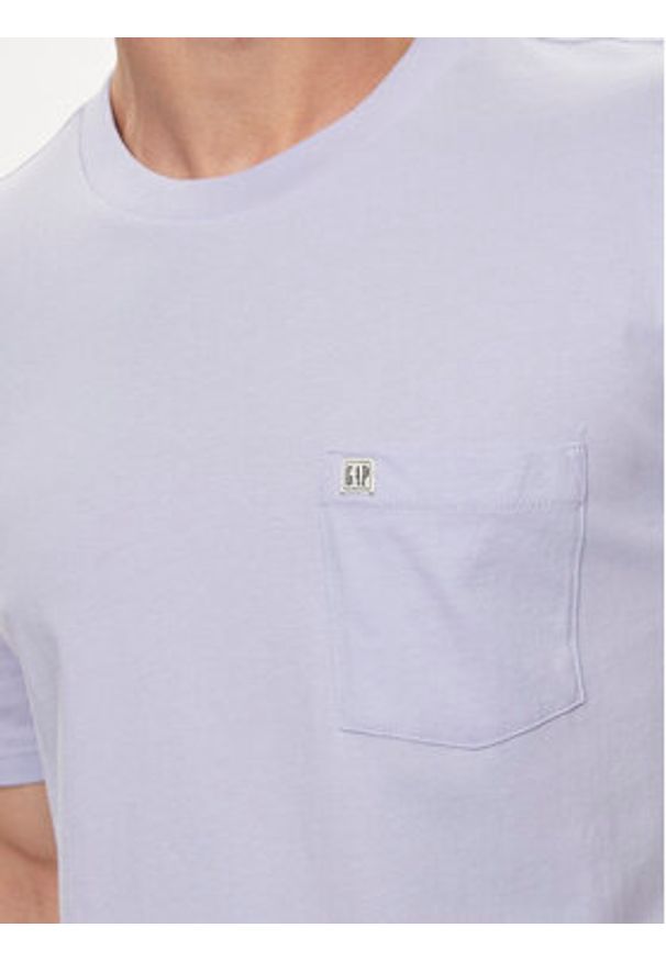 GAP - Gap T-Shirt 857901-03 Fioletowy Regular Fit. Kolor: fioletowy. Materiał: bawełna