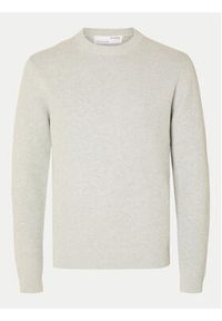 Selected Homme Sweter Dane 16092599 Szary Regular Fit. Kolor: szary. Materiał: bawełna #5