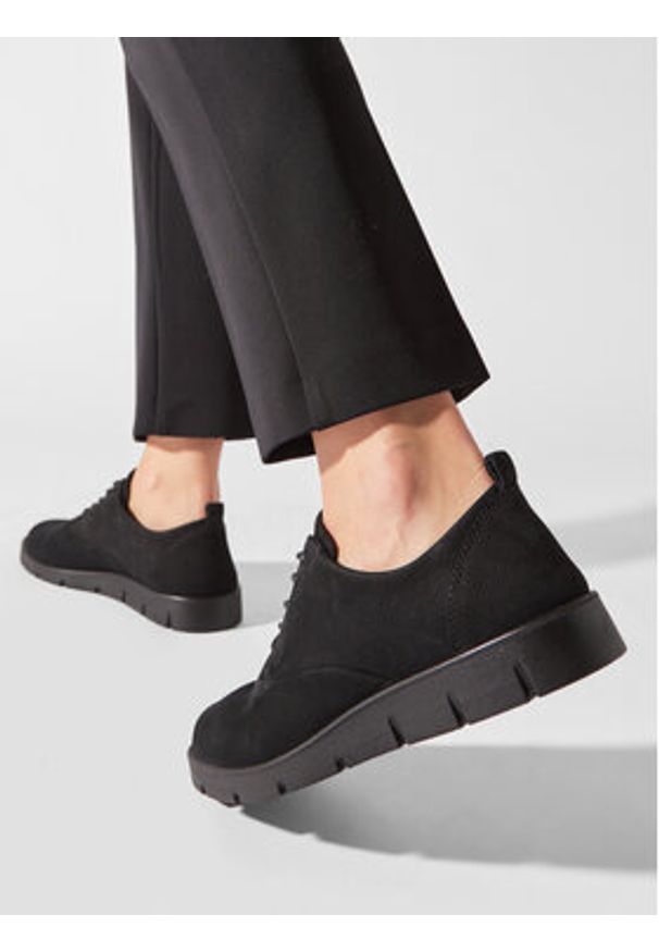 ecco - ECCO Półbuty Bella 282313 02001 Czarny. Kolor: czarny. Materiał: nubuk, skóra