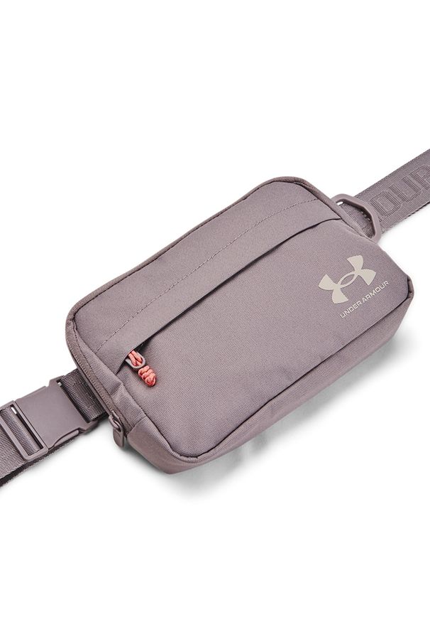 Saszetka nerka crossbody uniseks Under Armour UA Loudon Waist Bag Xbody - beżowa. Kolor: beżowy. Materiał: poliester