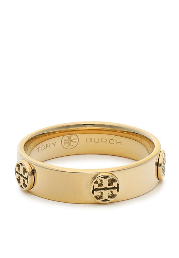 Tory Burch Pierścionek Miller Stud Ring 76882 Złoty. Materiał: złote. Kolor: złoty