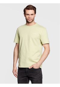 Calvin Klein T-Shirt Micro Logo Interlock K10K109894 Zielony Regular Fit. Kolor: zielony. Materiał: bawełna #1