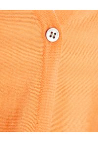 HEMISPHERE - Pomarańczowy kardigan z wełny. Okazja: na co dzień. Kolor: pomarańczowy. Materiał: wełna. Długość rękawa: długi rękaw. Długość: długie. Styl: casual, klasyczny