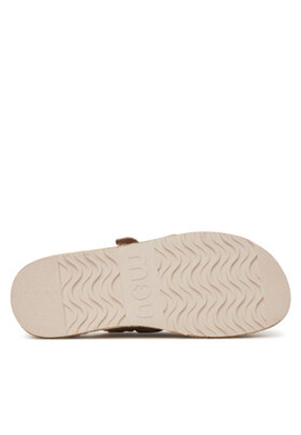 Mou Espadryle Jute clog plain MU.SW641000A Szary. Kolor: szary. Materiał: zamsz, skóra