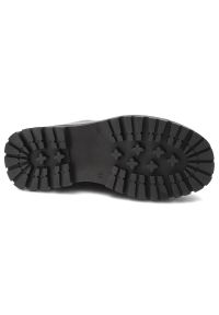 Czarne Botki Pollonus Ocieplane Buty Damskie. Kolor: czarny. Materiał: skóra, futro, syntetyk. Szerokość cholewki: normalna. Wzór: aplikacja. Sezon: zima. Styl: elegancki #5