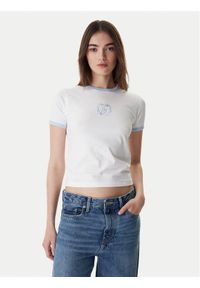 Guess Jeans T-Shirt W6RI16 J1314 Biały Regular Fit. Kolor: biały. Materiał: bawełna #1