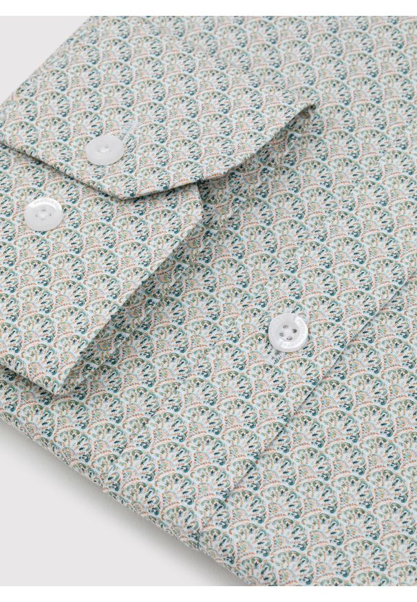 Pako Lorente - PAKO LORENTE – Koszula męska w mikrowzór. Materiał: bawełna, elastan. Długość rękawa: długi rękaw. Długość: długie