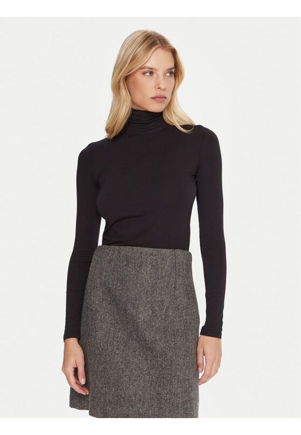 Weekend Max Mara Golf Multif 2525946022 Czarny Slim Fit. Typ kołnierza: golf. Kolor: czarny. Materiał: wiskoza